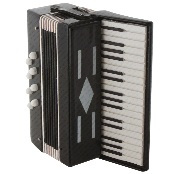 Miniature black electric organ Musical Instrument Replica Gift 